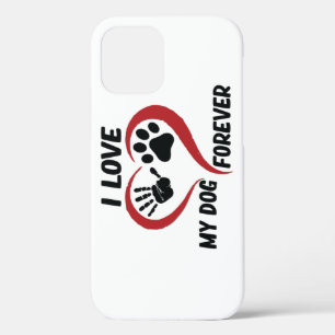 Ich Liebe mein Hundeschwerfer Kissen Case-Mate iPhone Hülle