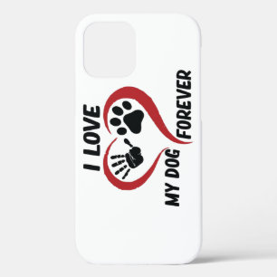 Ich Liebe mein Hundeschwerfer Kissen Case-Mate iPhone Hülle