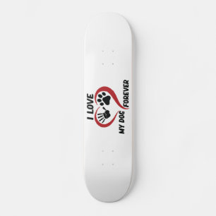 Ich Liebe mein Hundeschwerfer Kissen Skateboard
