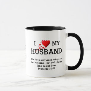 Ich LIEBE MEIN HUSBAND Custom   Christlich   Valen Tasse