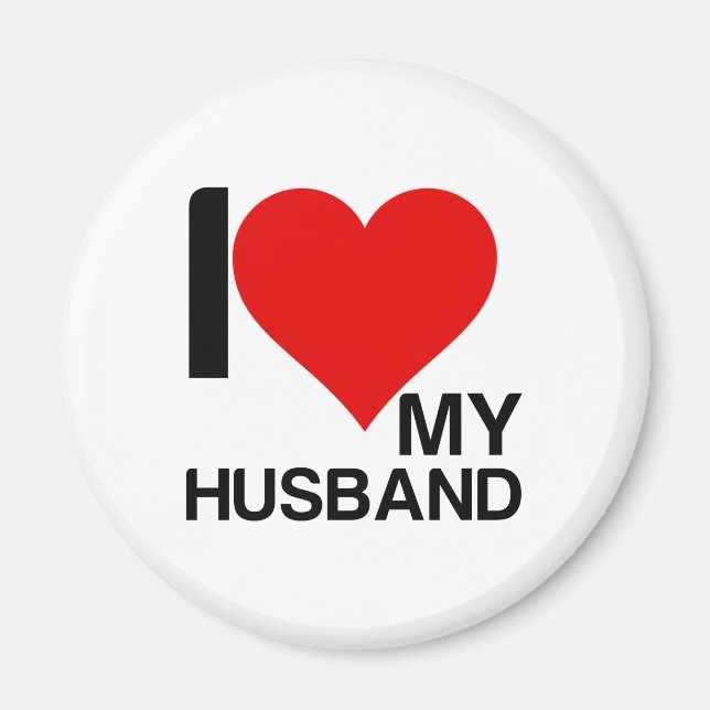 ICH LIEBE MEIN HUSBAND MAGNET (Vorne)