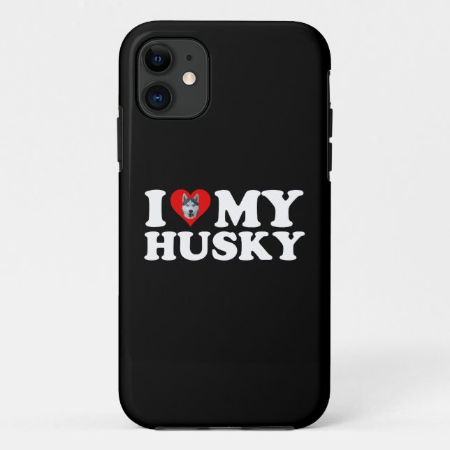 Ich Liebe mein Husky Case-Mate iPhone Hülle (Rückseite)