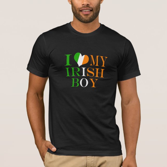 Ich Liebe mein irischer Junge T-Shirt (Vorderseite)