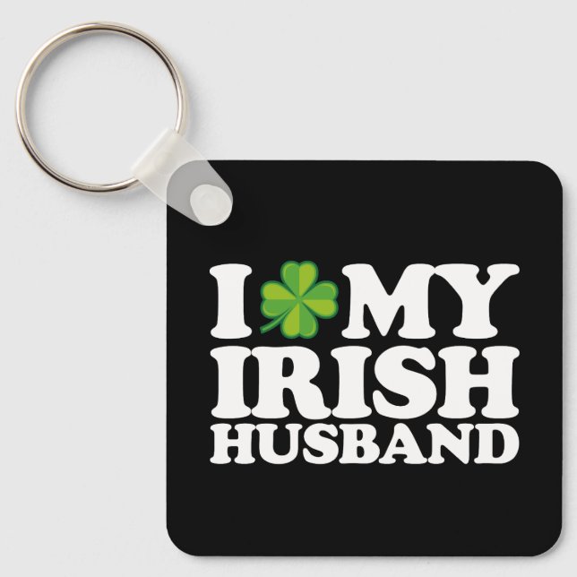 Ich Liebe Mein Irish Husband Couple St Patrick's D Schlüsselanhänger (Vorderseite)