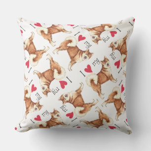 Ich Liebe mein isländischer Schafhund Kissen Für Draußen