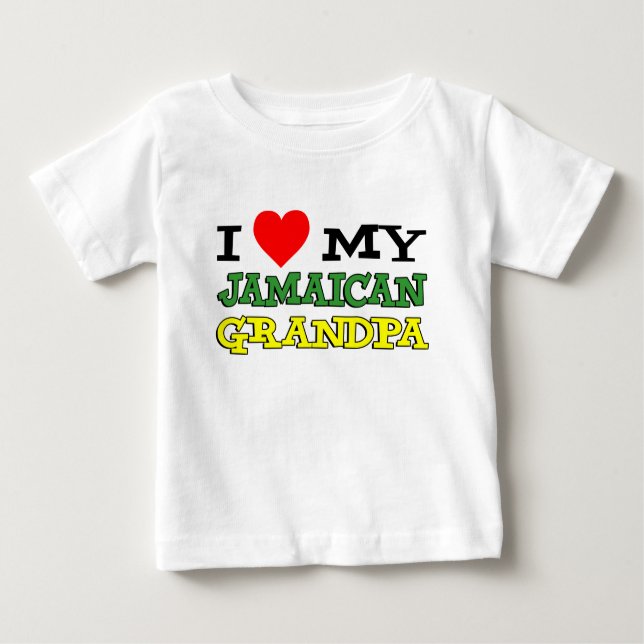 Ich Liebe mein jamaikanischer Opa Baby T-shirt (Vorderseite)