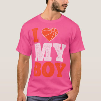 Ich Liebe mein Junge - Basketball Geschenk Männer  T-Shirt