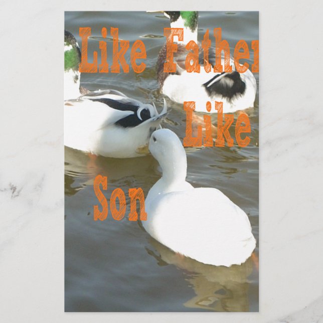 Ich Liebe mein Junge wie Vater wie Sohn (Vorderseite)