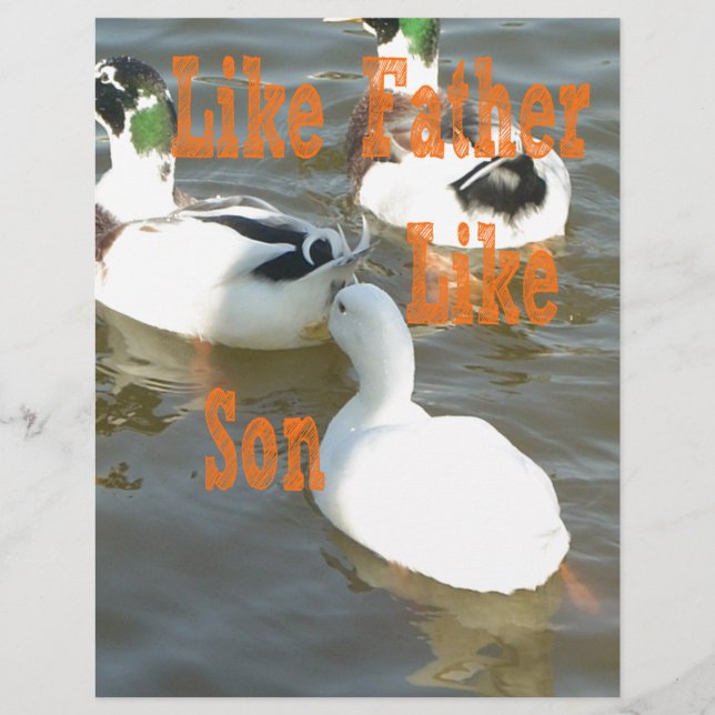 Ich Liebe mein Junge wie Vater wie Sohn (Vorderseite)