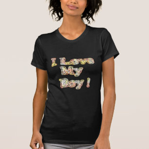Ich liebe mein Jungen Design Coole Vintage-Kollekt T-Shirt