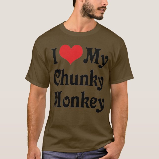 Ich Liebe mein kalter Affe T-Shirt (Vorderseite)