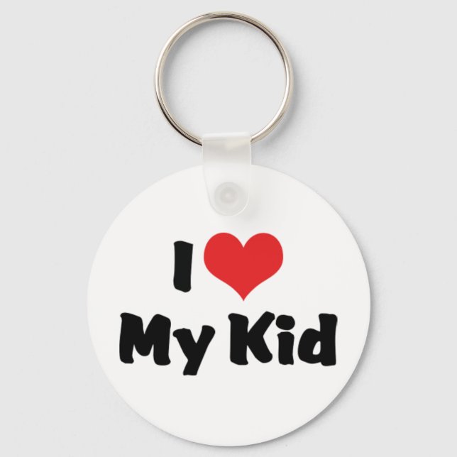 Ich Liebe mein Kid-Schlüsselanhänger Schlüsselanhänger (Vorderseite)