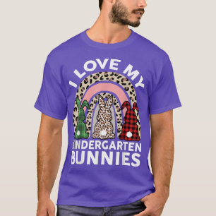 Ich Liebe mein Kindergarten Bunnies Frauen Lehreri T-Shirt