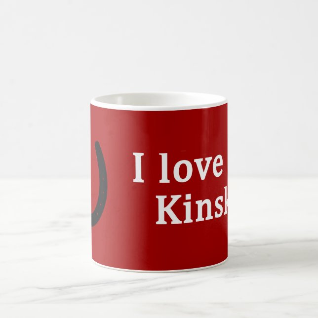 Ich Liebe mein Kinsky-Pferd Kaffeetasse (Mittel)