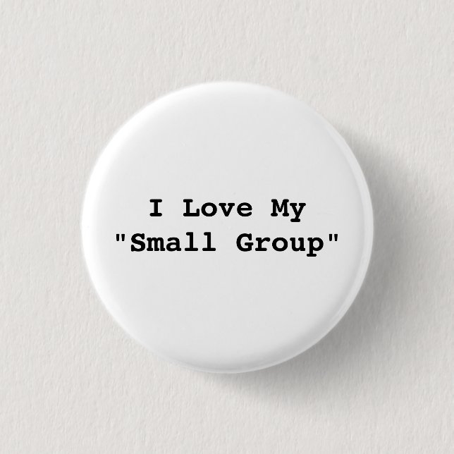 "Ich Liebe mein "kleine Gruppen-" Knopf Button (Vorderseite)