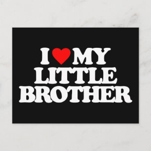 ICH LIEBE MEIN KLEINEN BRUDER POSTKARTE