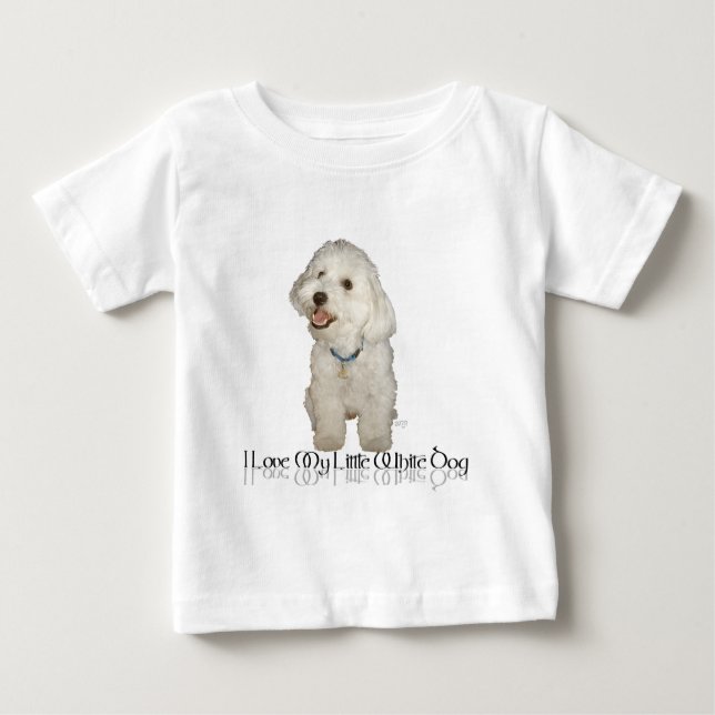 Ich Liebe mein kleiner weißer Hund - Havanese Baby T-shirt (Vorderseite)