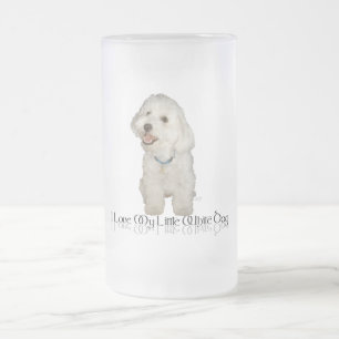 Ich Liebe mein kleiner weißer Hund - Havanese Mattglas Bierglas