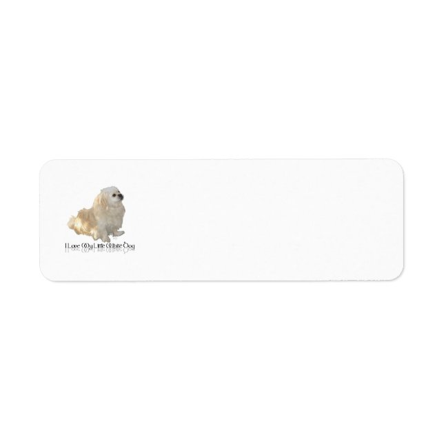 Ich Liebe mein kleiner weißer Hund - Pekingese ! (Vorne)