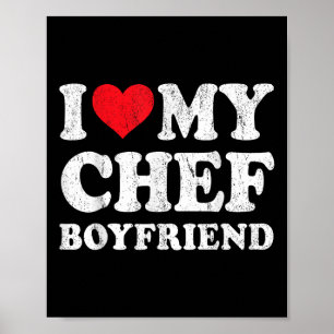 Ich Liebe mein Koch Boyfriend Funny Girlfriend Val Poster