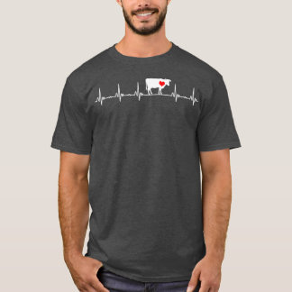 Ich Liebe mein Kuhventil EKG Herzklopfpatient  T-Shirt