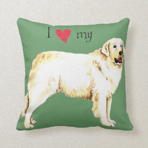 Ich Liebe mein Kuvasz Kissen