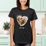 Ich Liebe mein Labrador Custom Niedlich Heart Pet  T-Shirt<br><div class="desc">Nimm deine beste Freundin mit, wo immer du hingehst mit diesem Foto Hundeliebhaber Shirt! Ein Muss für jeden Hundefreund, Hundemama und Hundedad! Ein Spaß I Liebe My Hund, dieses Shirt Zitat "I Liebe My Labrador" kann personalisiert sein, um Ihre Lieblingshunde Rasse... Personalisieren Sie mit dem Foto und dem Namen Ihres...</div>