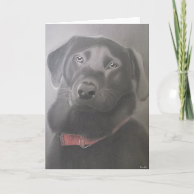 Ich Liebe mein Labrador Karte (Vorderseite)