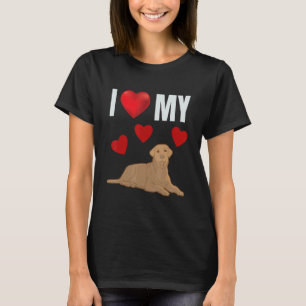 Ich Liebe mein Labrador Niedlich Adorable Tan Blac T-Shirt