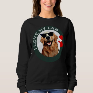 Ich Liebe mein Labrador Retriever Green Active Sweatshirt