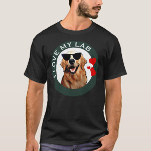 Ich Liebe mein Labrador Retriever Green Active T-Shirt