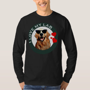 Ich Liebe mein Labrador Retriever Green Active T-Shirt