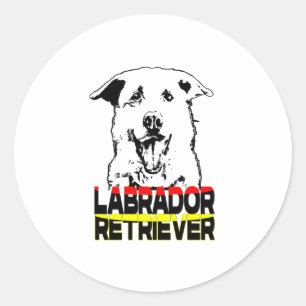 Ich Liebe mein Labrador Retriever, Labrador Mom Runder Aufkleber