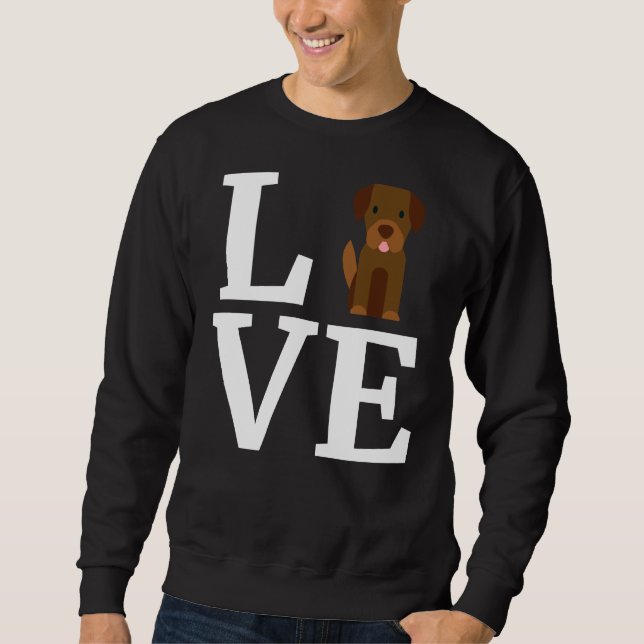 Ich Liebe mein Labrador Retriever Labrador Retriev Sweatshirt (Vorderseite)