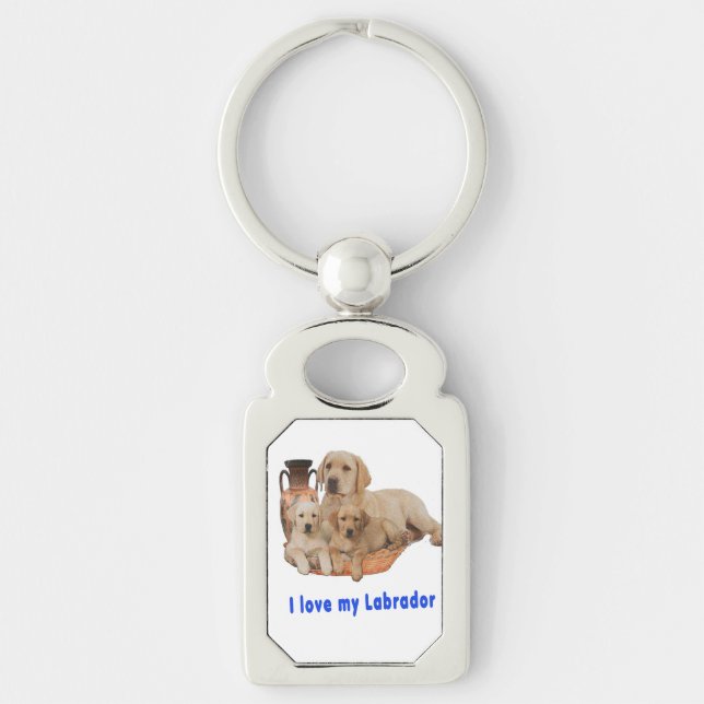 Ich Liebe mein Labrador Schlüsselanhänger (Vorderseite)
