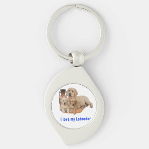 Ich Liebe mein Labrador Schlüsselanhänger