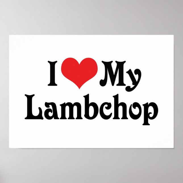 Ich Liebe mein Lambchop Poster (Vorne)