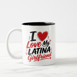 Ich liebe mein lateinamerikanisches Freundinnen-He Zweifarbige Tasse