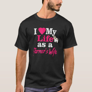 Ich liebe mein Leben als Bauernfrau Lustiges Schwe T-Shirt