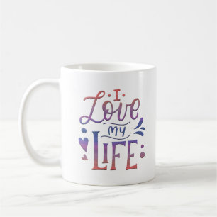 ICH LIEBE MEIN LEBEN KAFFEETASSE