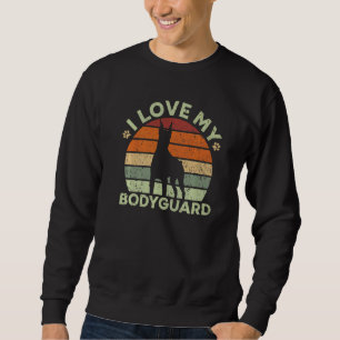 Ich Liebe mein Leibwächter Doberman Pup Welpe Dobe Sweatshirt
