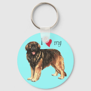 Ich Liebe mein Leonberger Schlüsselanhänger