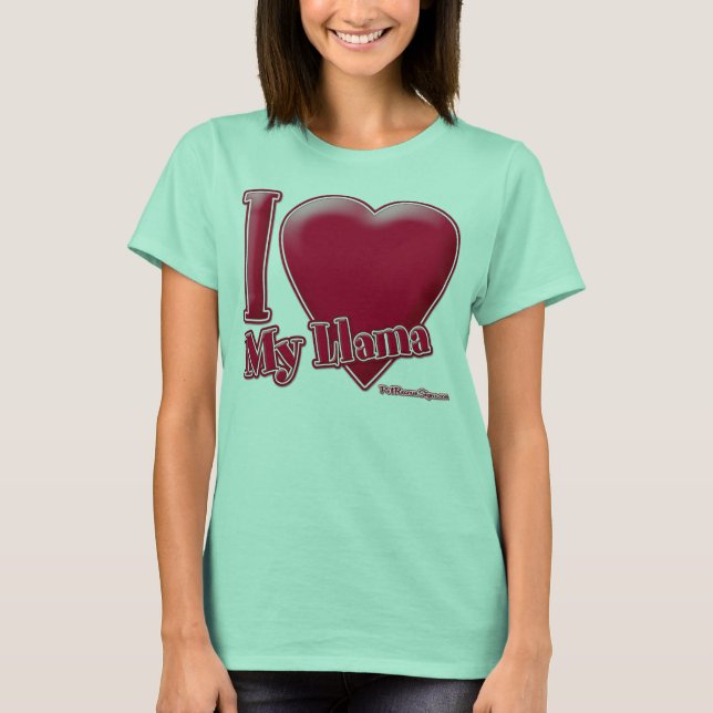 Ich Liebe mein Llama T-Shirt (Vorderseite)