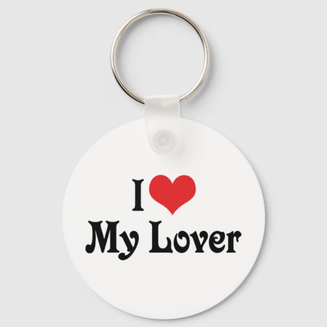 Ich Liebe mein Lover Schlüsselanhänger (Vorderseite)