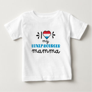 Ich Liebe mein Luxemburger Mamma niedlich Baby T-shirt