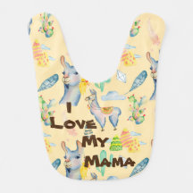 Ich Liebe mein Mama Baby Bib