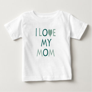 Ich Liebe mein Mama Baby T-Shirt