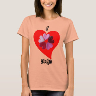 Ich Liebe mein Mann individualisierbares Burnout T T-Shirt