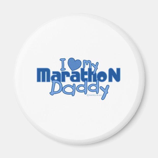 Ich Liebe Mein Marathon Daddy Magnet (Vorne)
