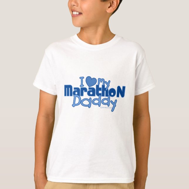 Ich Liebe Mein Marathon Daddy T-Shirt (Vorderseite)